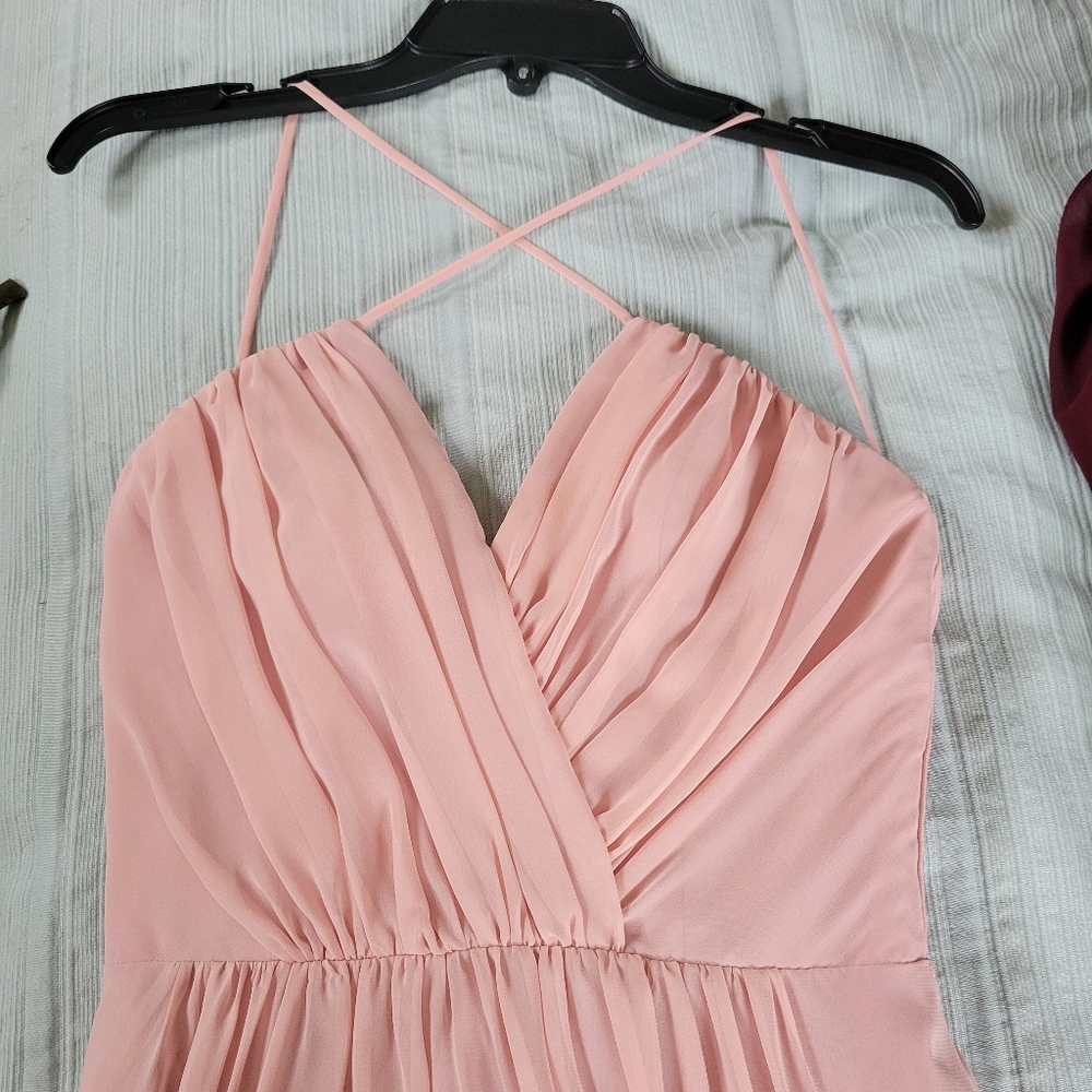 Jim Hjelm light pink bridesmaid dress